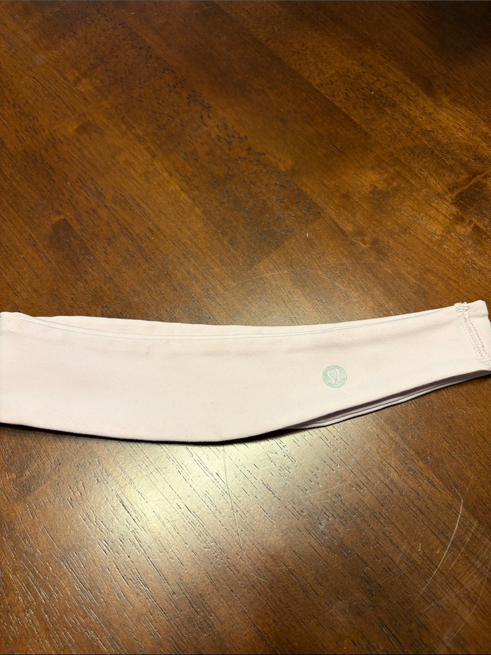 lululemon athletica Pale Pink Headband with Subtle Logo